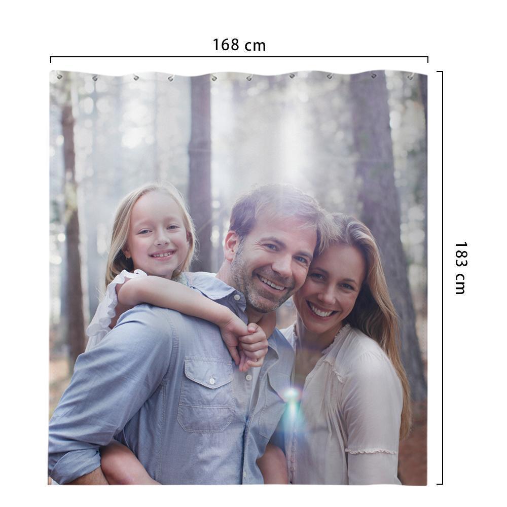 Photo Shower Curtain Custom Backdrop Polyester Waterproof