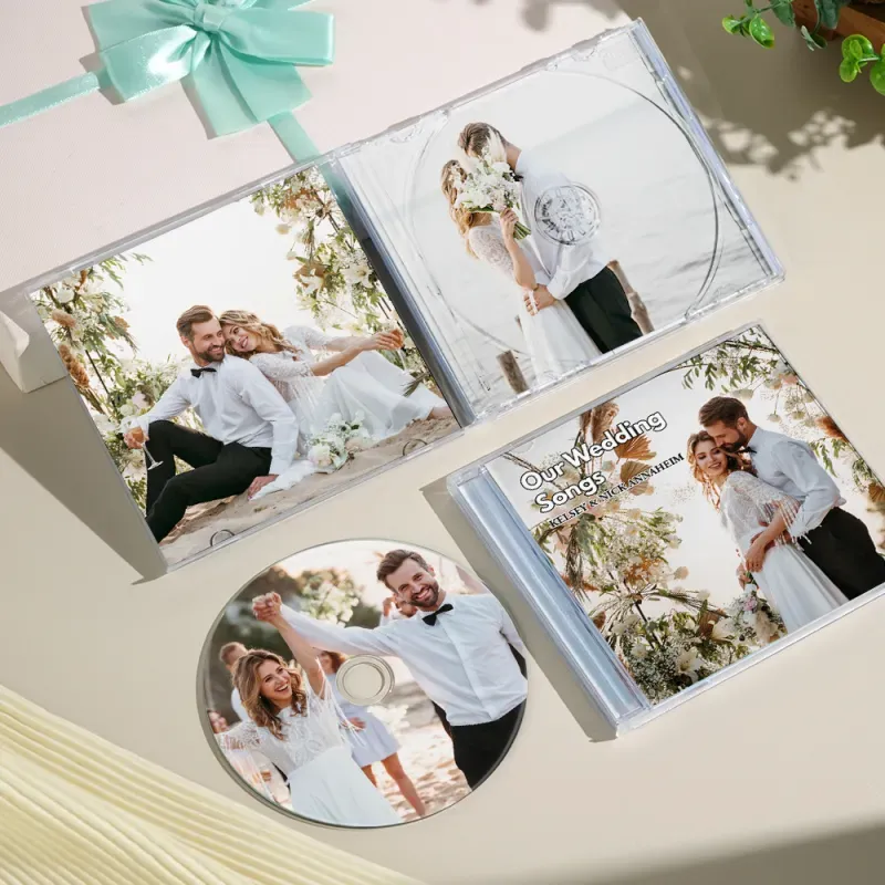 Custom CD & Jewel Case 16 Songs| Valentines, Anniversary Wedding Gift PrintYourDisc Custom CD Mixtape | Personalized Custom CD Album