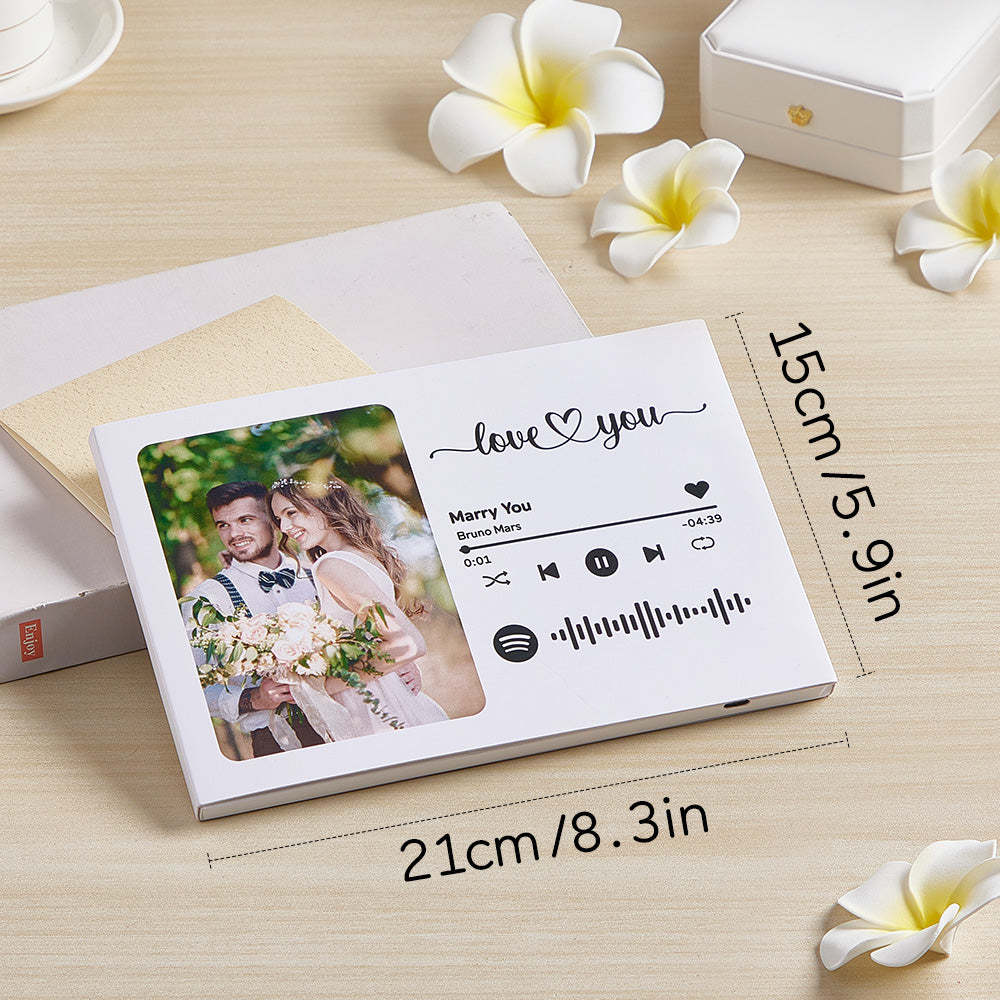Personalised Video Book Custom Video Greeting Card Brochures Video Book Gift for Couples