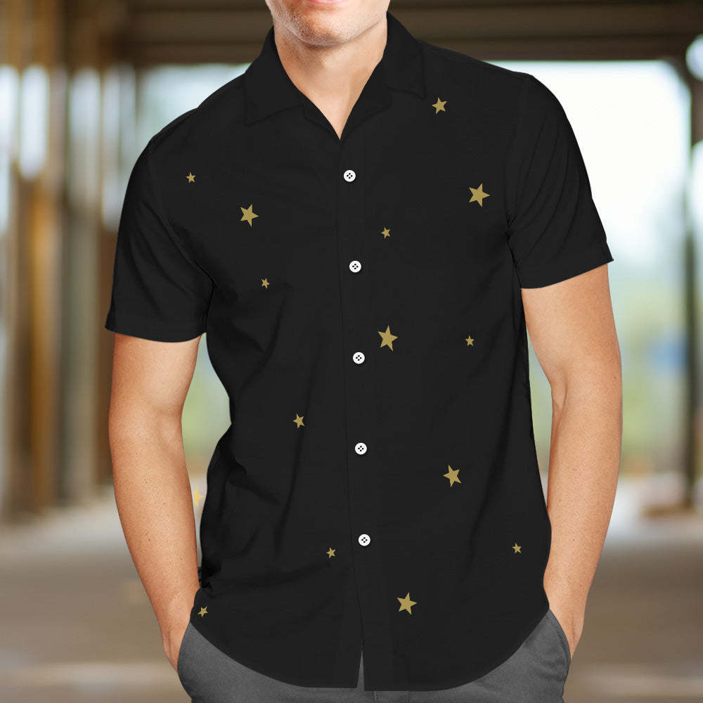 Custom Moon Phase and Names Hawaiian Shirt For Men All Over Print Personalized Shirt