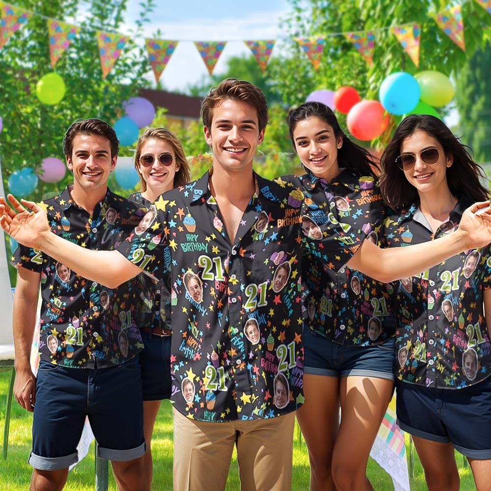 Custom Birthday Fortune, Treasure Shirt, Custom Age Face Birthday Shirt