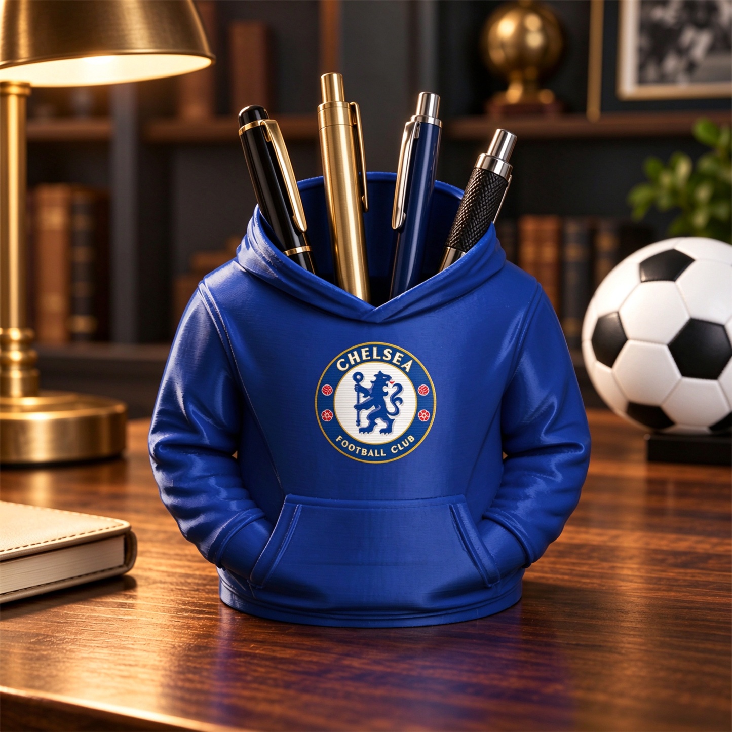 UK Football Hoodie Pen Holder 3D Printed Desk Organizer Soccer Fan Gift - makephotopuzzleuk