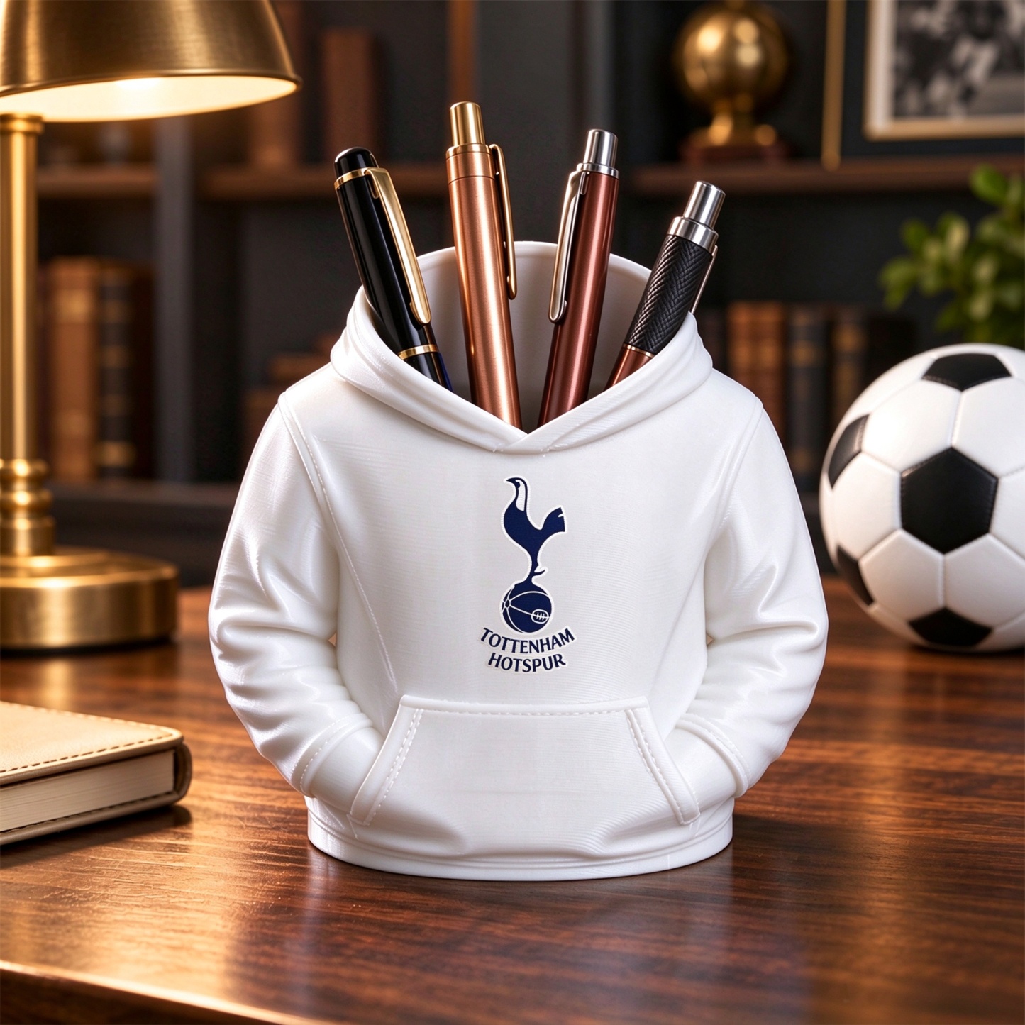 UK Football Hoodie Pen Holder 3D Printed Desk Organizer Soccer Fan Gift - makephotopuzzleuk