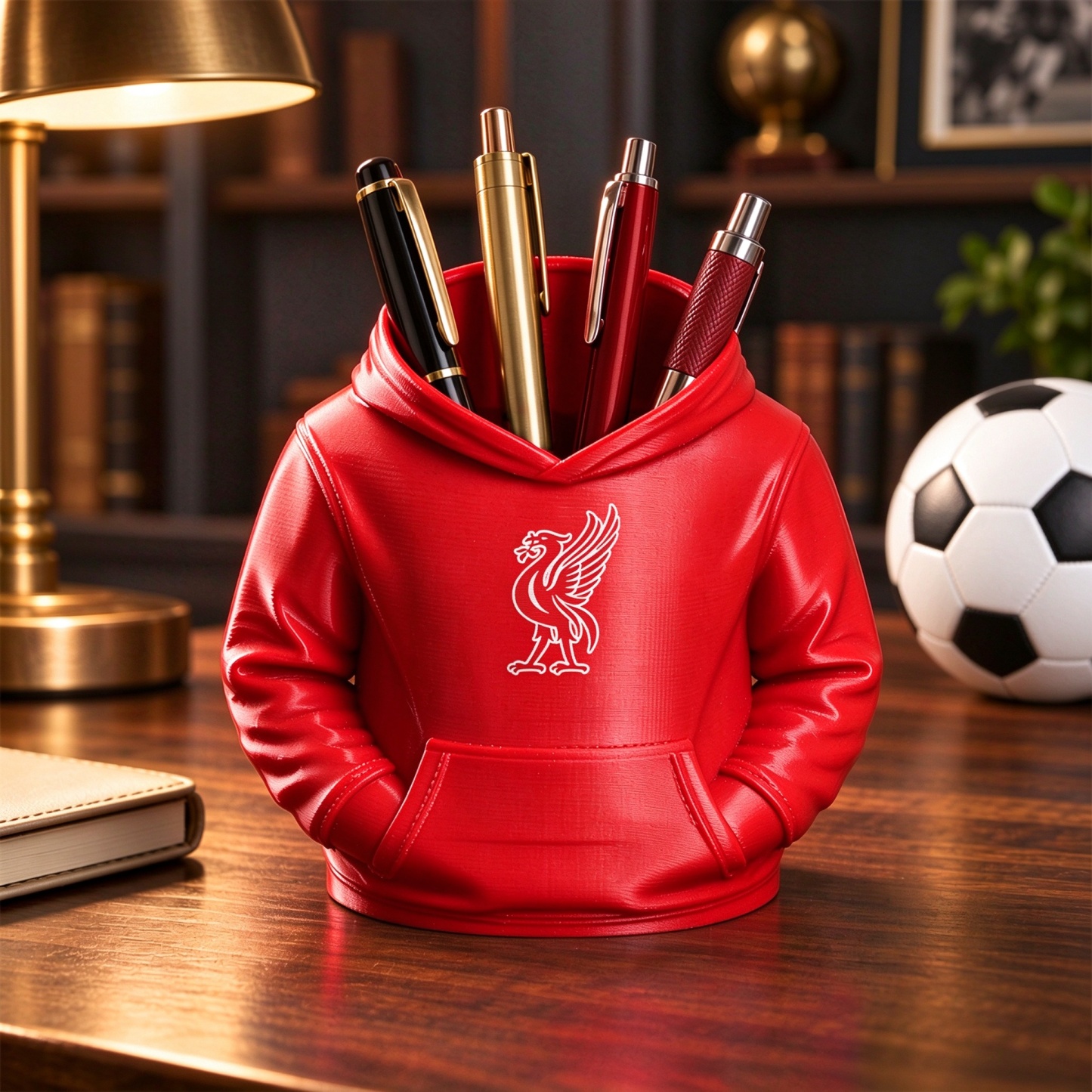UK Football Hoodie Pen Holder 3D Printed Desk Organizer Soccer Fan Gift - makephotopuzzleuk