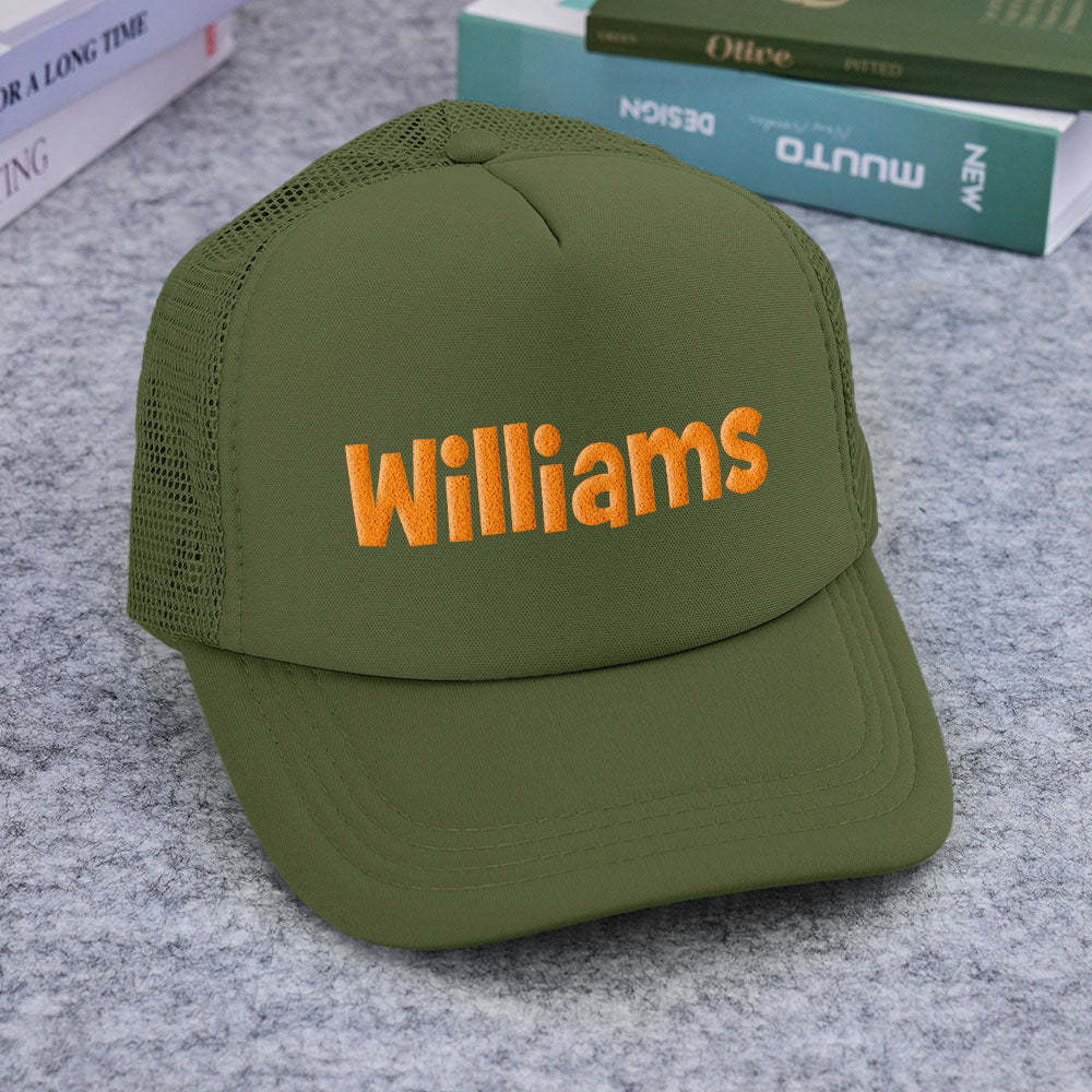 Custom Puff Print Trucker Hat Personalized Foam Trucker Caps for Adult - makephotopuzzleuk