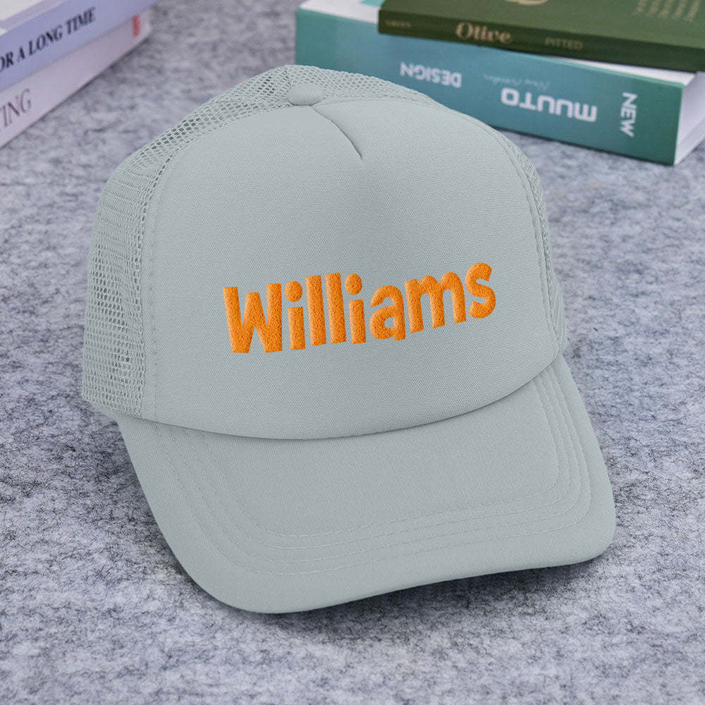 Custom Puff Print Trucker Hat Personalized Foam Trucker Caps for Adult - makephotopuzzleuk