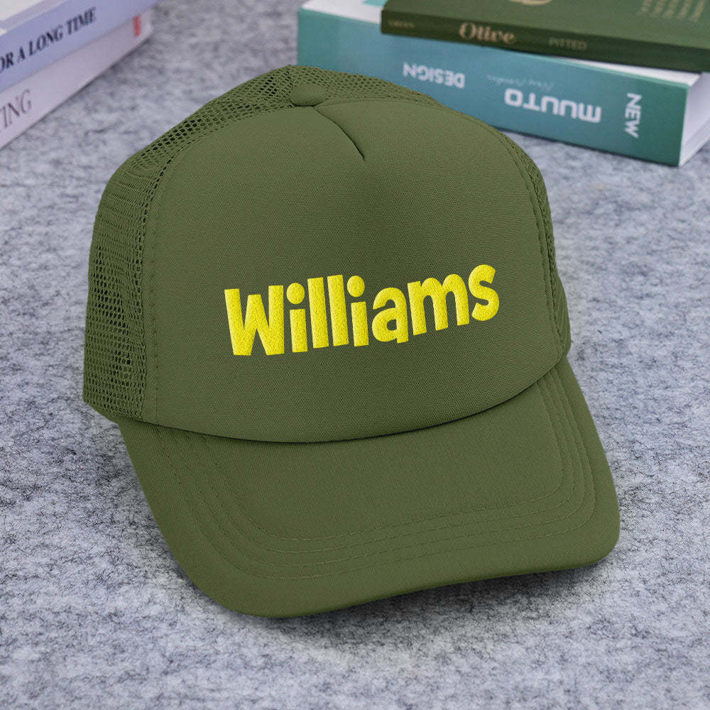 Custom Puff Print Trucker Hat Personalized Foam Trucker Caps for Adult - makephotopuzzleuk