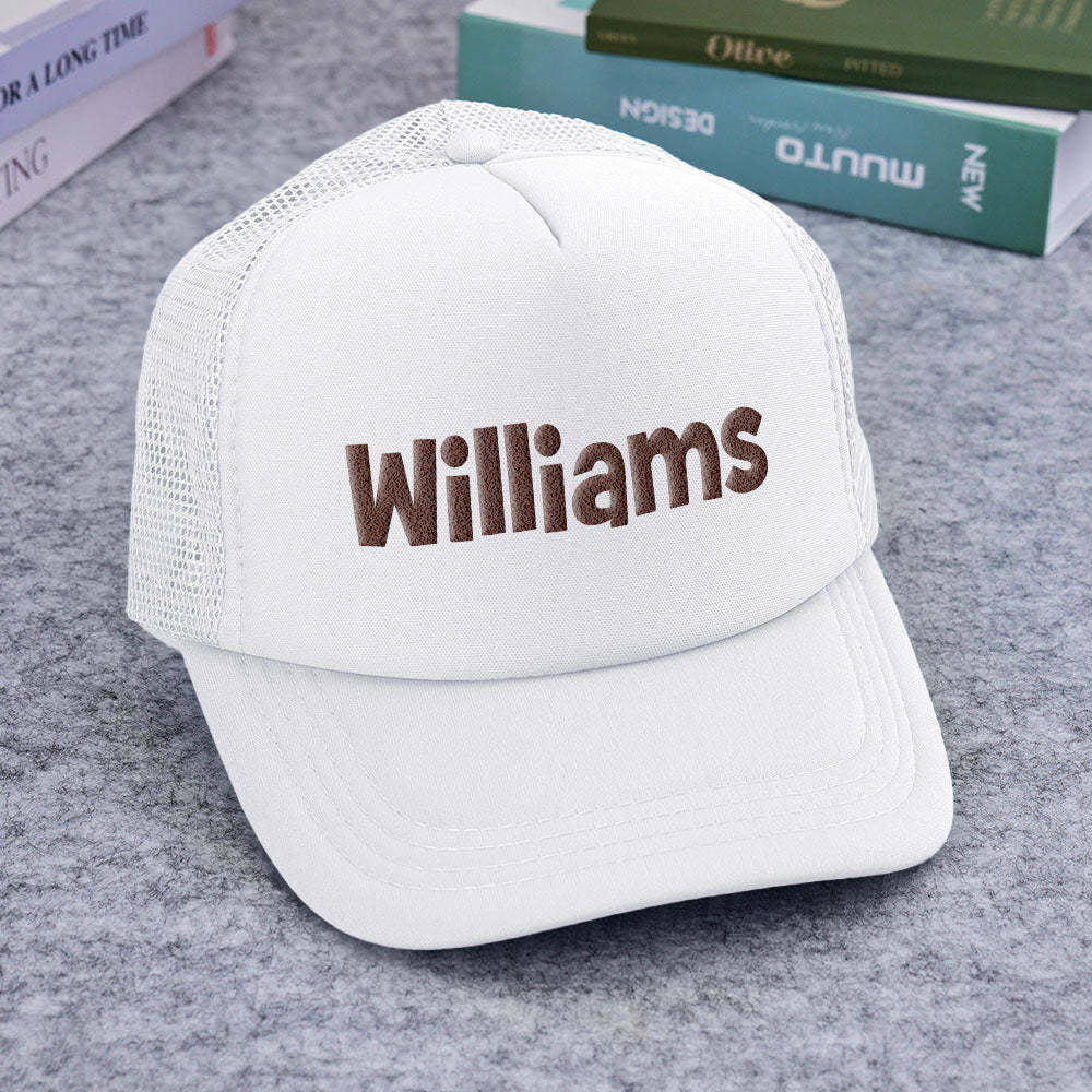 Custom Puff Print Trucker Hat Personalized Foam Trucker Caps for Adult - makephotopuzzleuk