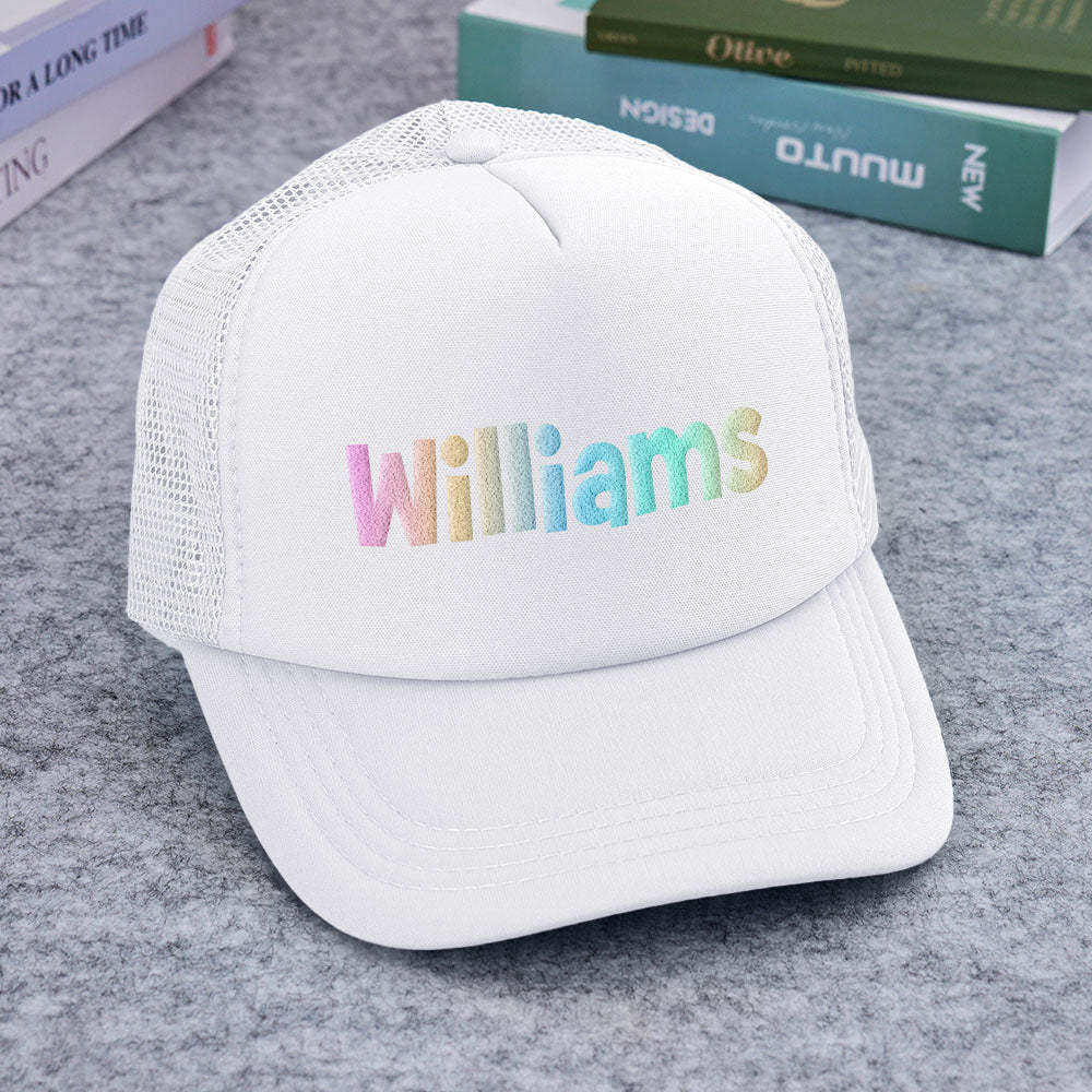 Custom Puff Print Trucker Hat Personalized Foam Trucker Caps for Adult - makephotopuzzleuk