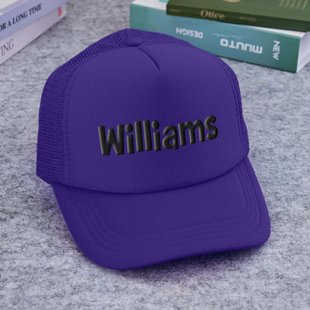 Custom Puff Print Trucker Hat Personalized Foam Trucker Caps for Adult - makephotopuzzleuk