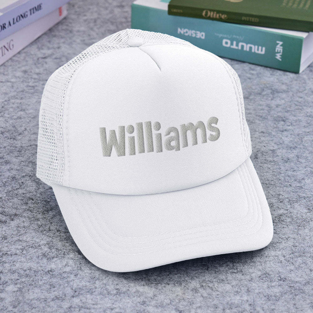 Custom Puff Print Trucker Hat Personalized Foam Trucker Caps for Adult - makephotopuzzleuk