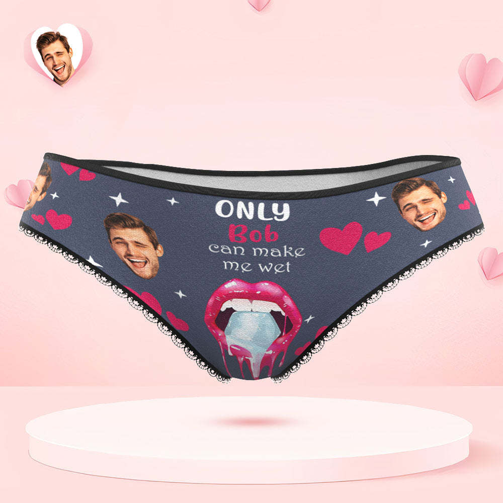 Custom Face Underwear Personalised Funny Couple Boxer Briefs and Panties Valentine's Day Gifts