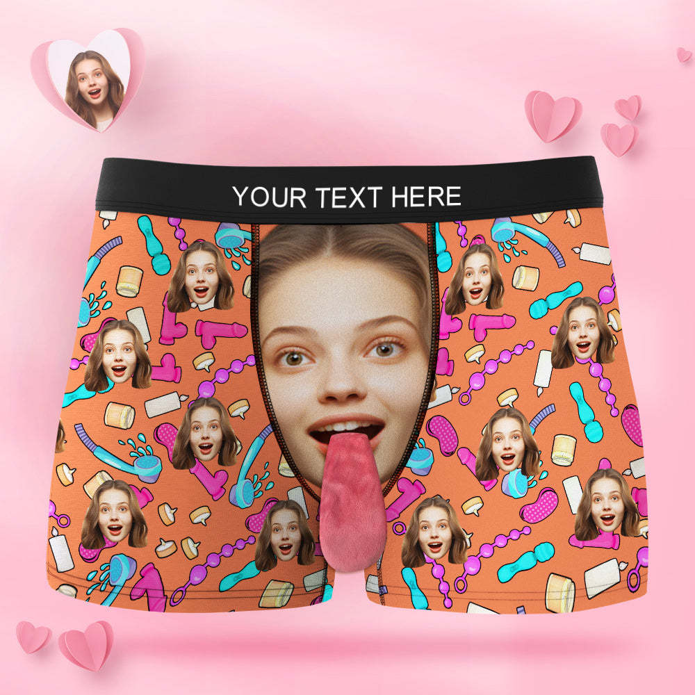 Custom Face Underwear Personalised Magnetic Tongue Underwear Valentine's Gifts for Lover