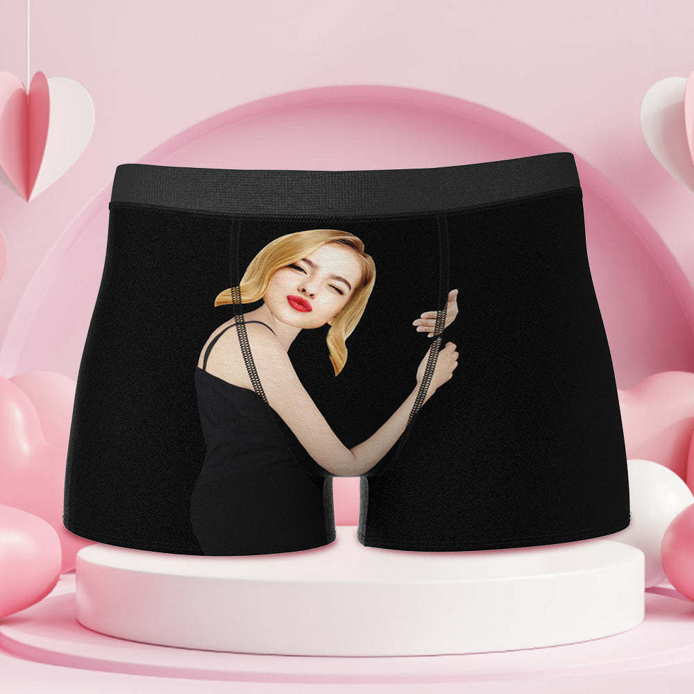 Valentine's Day Custom Face Boxer Popular Boxer Shorts Men's Underwear For Gifts - mysiliconefoodbag