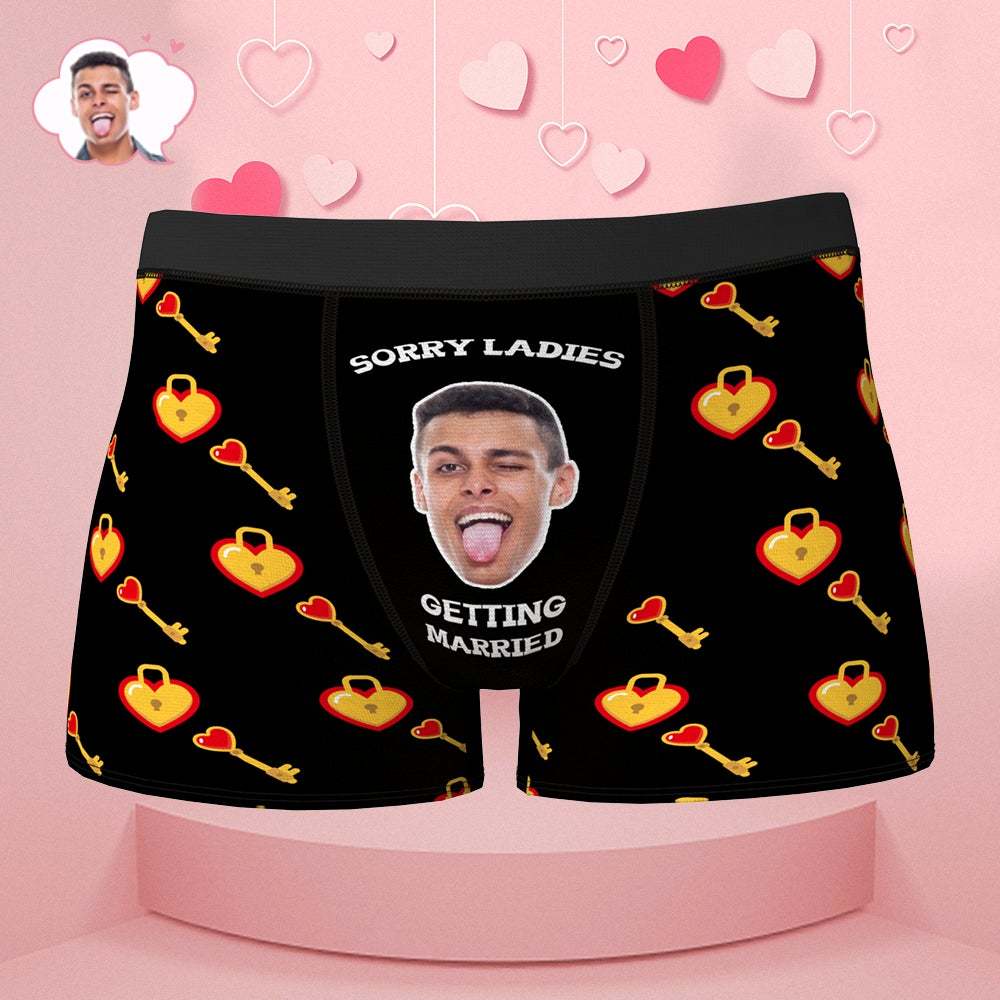 Custom Face Boxer Men's Underwear Funny Valentine's Day Gifts for Him