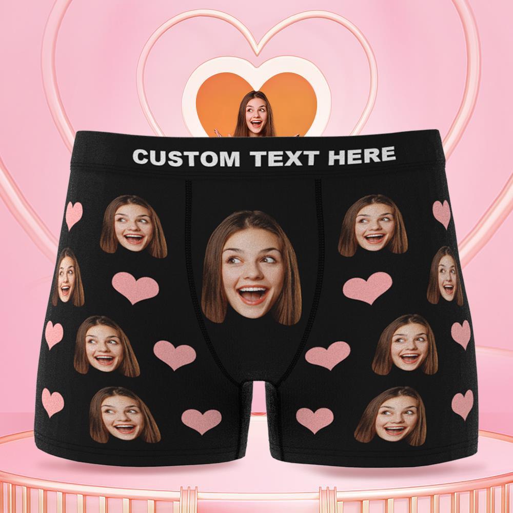 Face Boxers Presents for Him Boyfriend Husband Pants with Face on Them 3D Online Preview