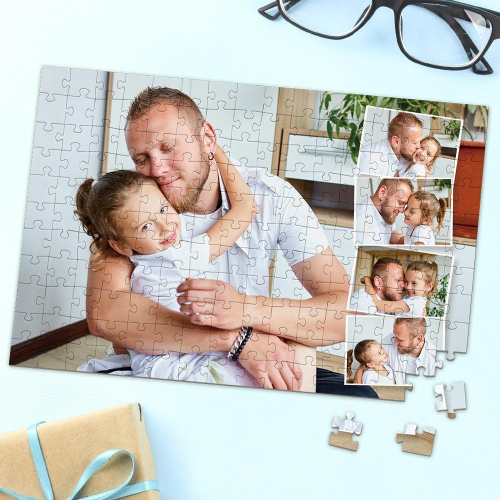 Custom Jigsaw Puzzle Multi Photos Perfect Gift for Dad