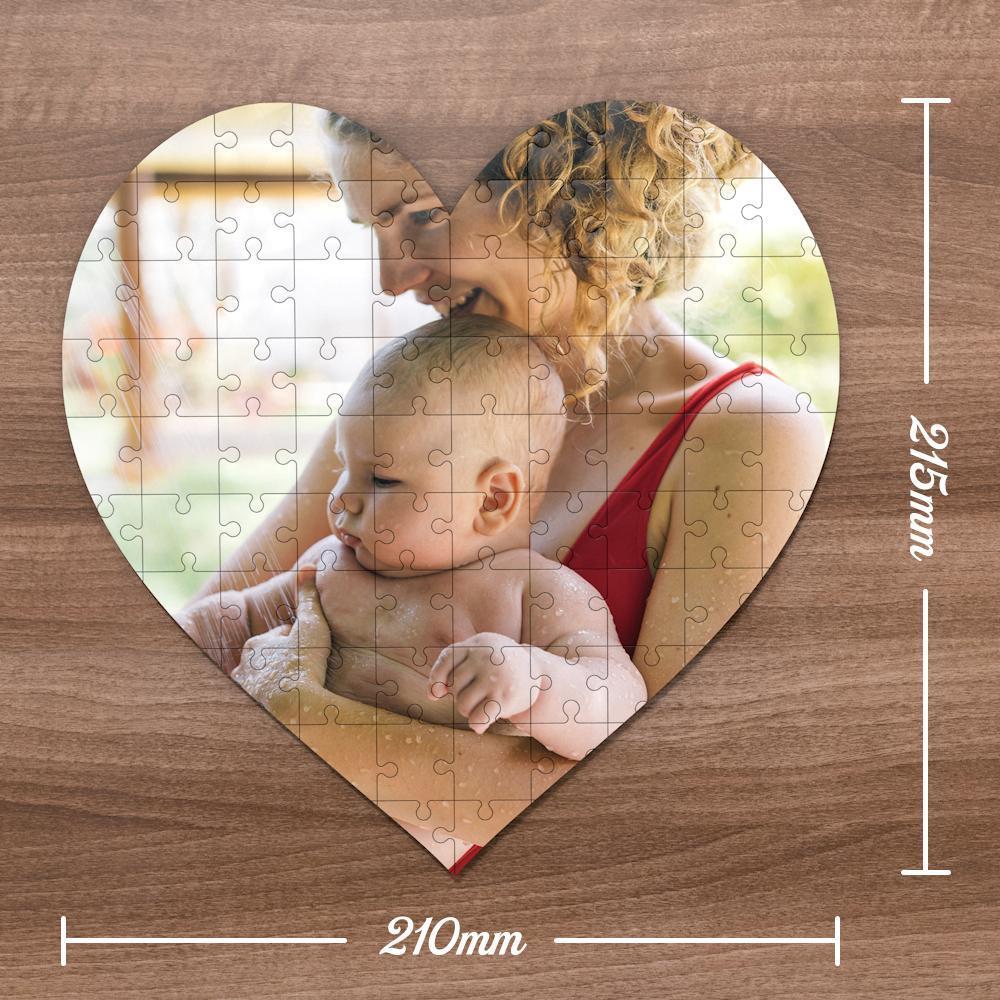 Best Mum Photo Puzzle Personalised Photo Heart Shaped Puzzle