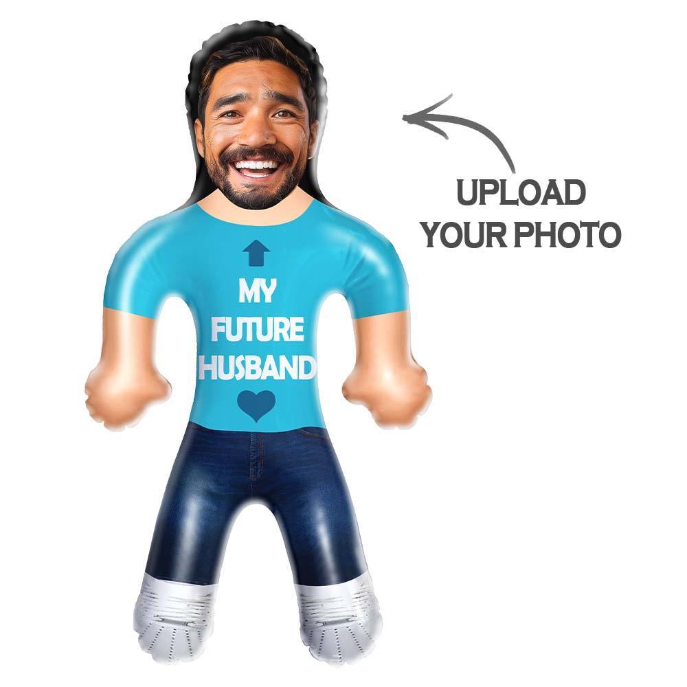 Personalized Blow Up Doll - My Future Husband Funny Inflatable Man Printed Face - makephotopuzzleuk