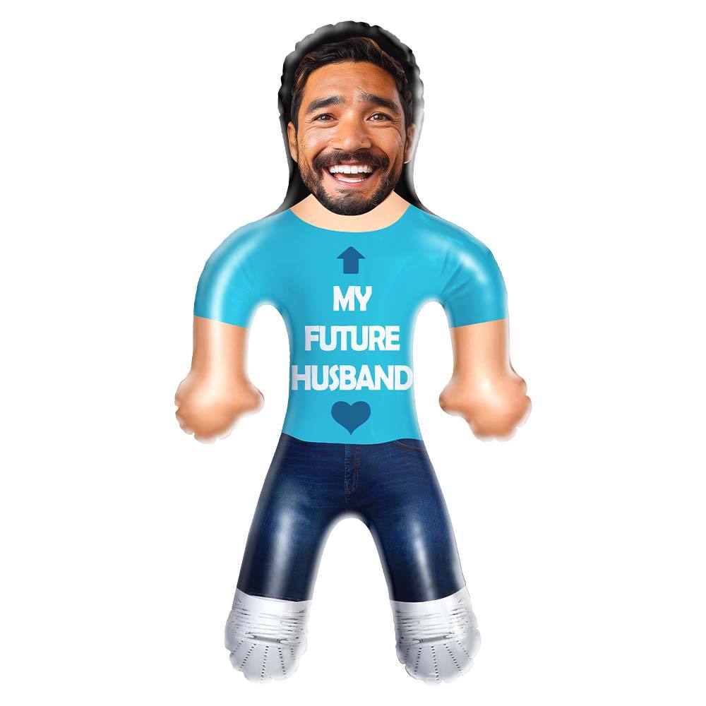 Personalized Blow Up Doll - My Future Husband Funny Inflatable Man Printed Face - makephotopuzzleuk