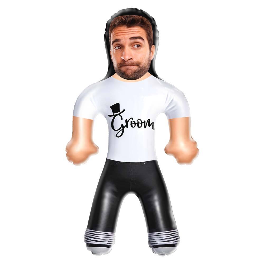 Custom Blow Up Dolls Groom T-Shirt Inflatable Dolls for Bachelor Party - makephotopuzzleuk
