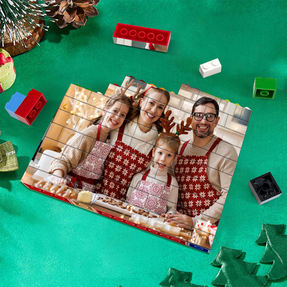 Personalised Building Brick Custom Photo Block Colors Brick Puzzles Gifts - makephotopuzzleuk