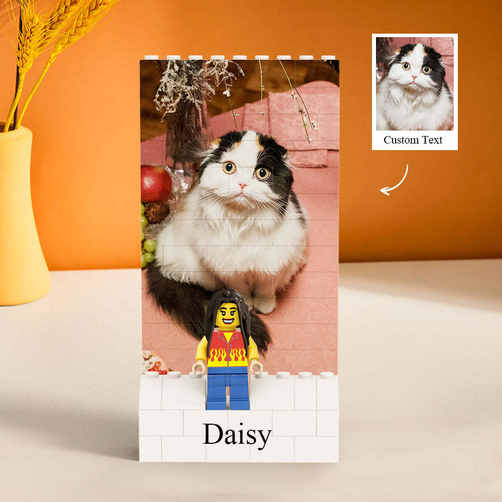 Custom Vertical Rectangle Photo Building Block Set Figures Building Kits