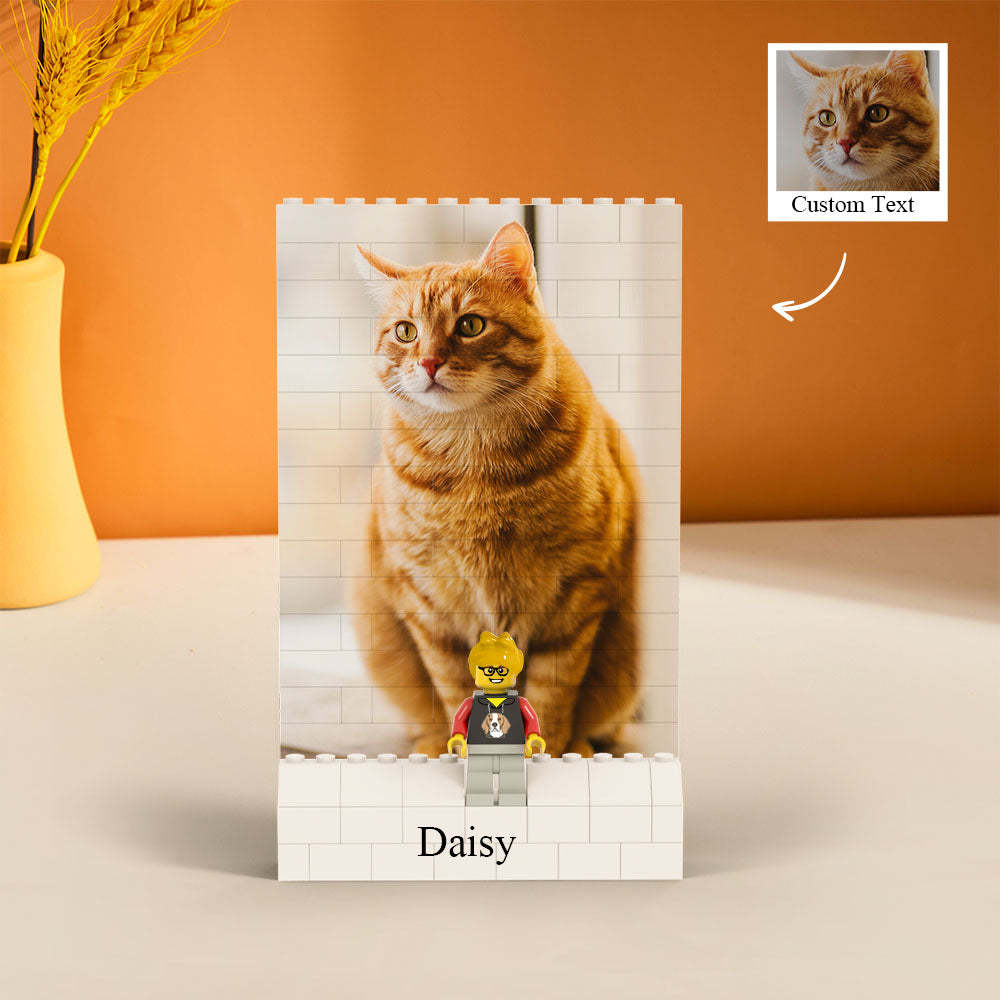 Custom Vertical Rectangle Photo Building Block Set Figures Building Kits