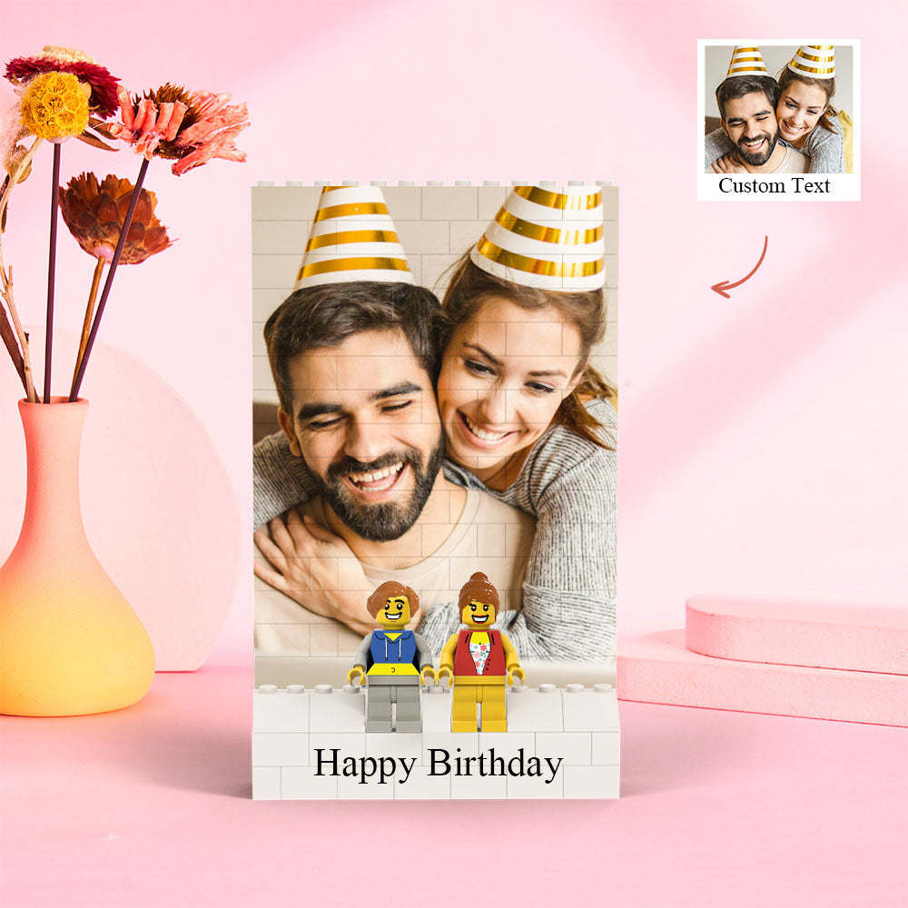 Custom Vertical Rectangle Photo Building Block Set Figures Building Kits