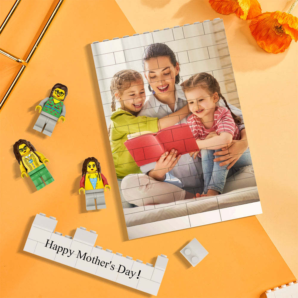 Custom Vertical Rectangle Photo Building Block Set Figures Building Kits