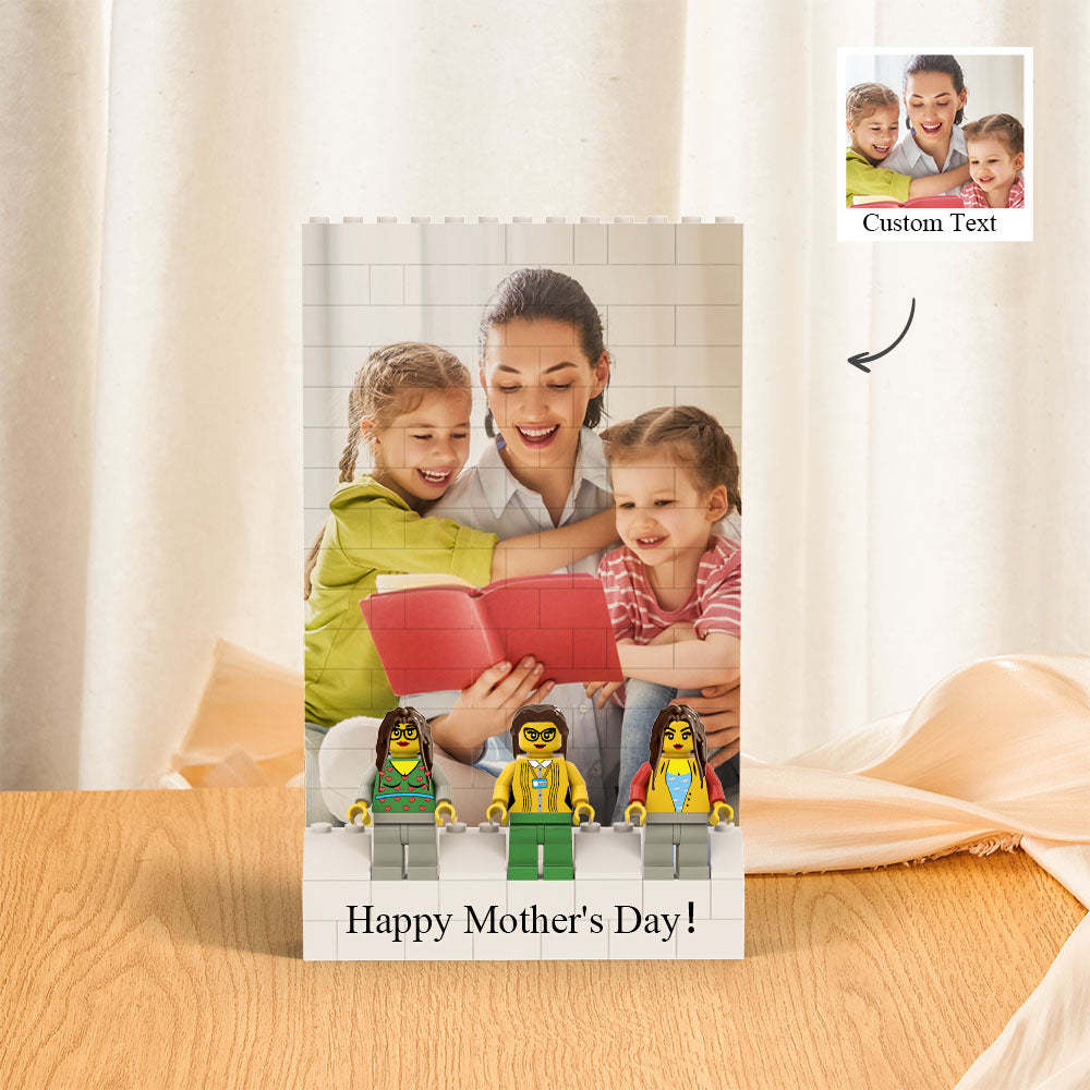 Custom Vertical Rectangle Photo Building Block Set Figures Building Kits