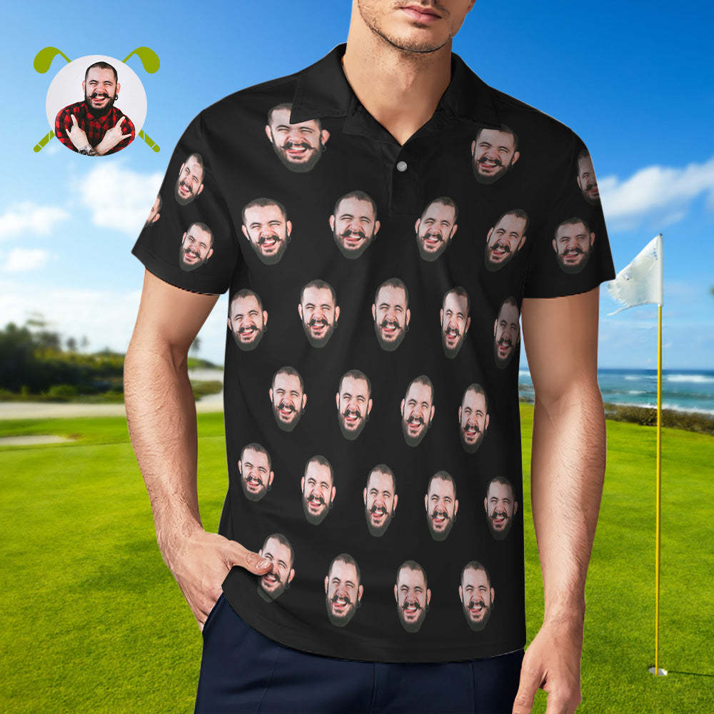Men's Custom Polo Shirt Personalised Golf Shirts