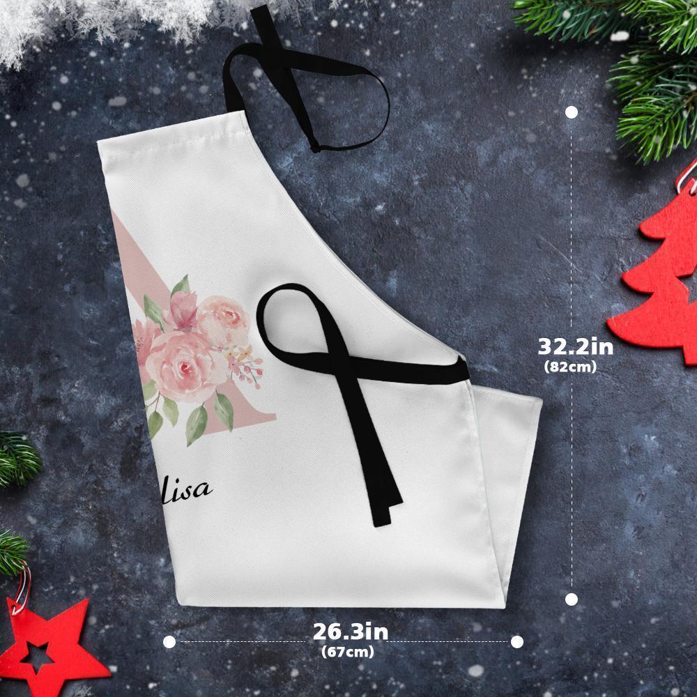 Custom Initial Apron Any Letter-Choose Your Name Gifts
