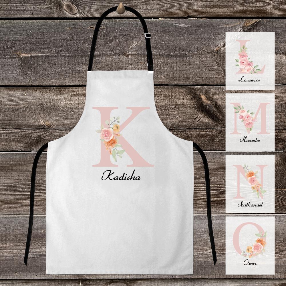 Custom Initial Apron Any Letter-Choose Your Name