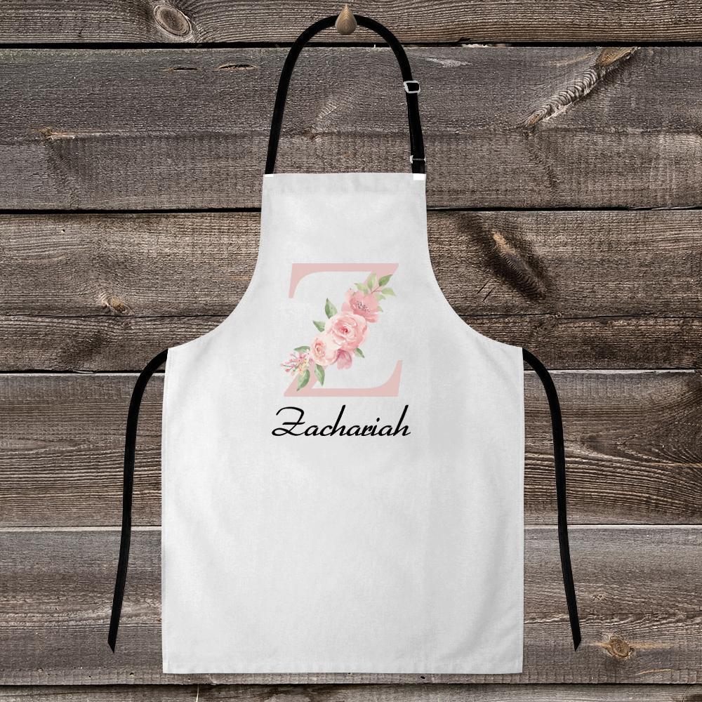 Custom Initial Apron Any Letter-Choose Your Name Gifts