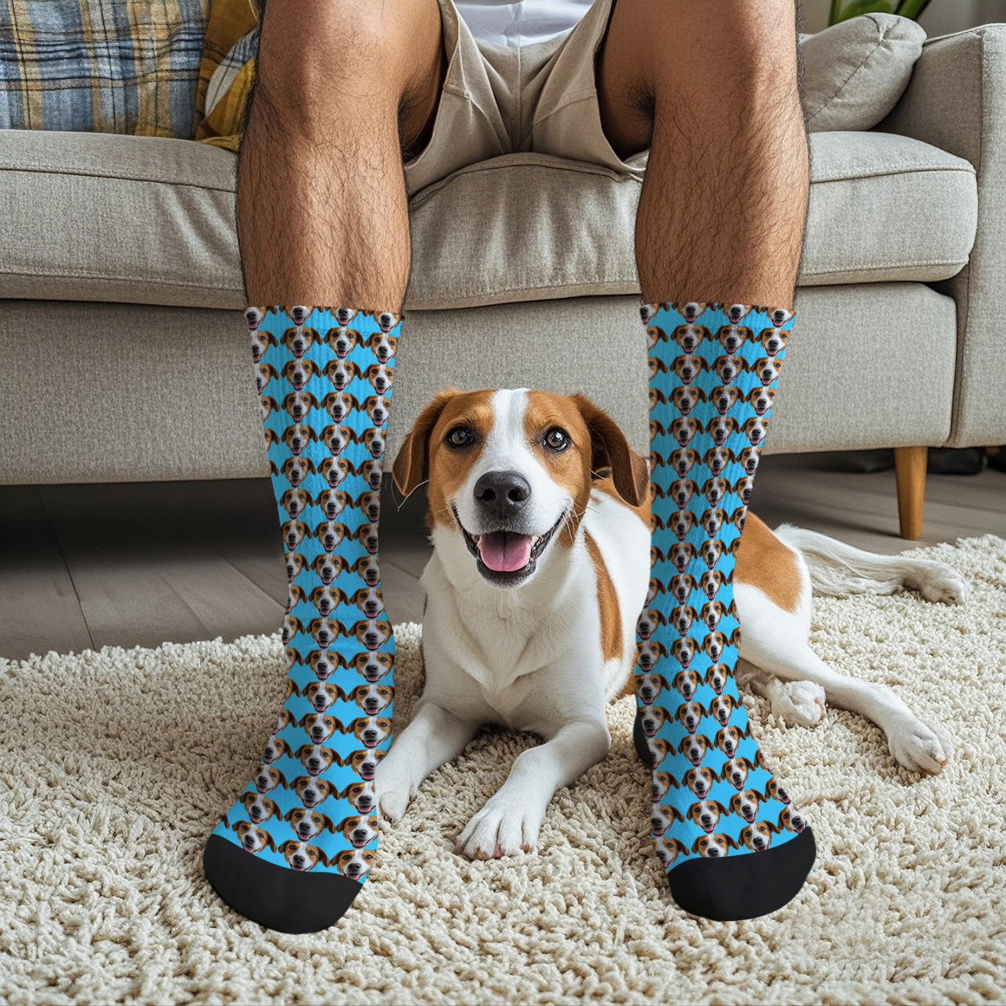 Custom Full Face Photo Printed Socks Personalized Custom Designs Best Gift Idea - makephotopuzzleuk