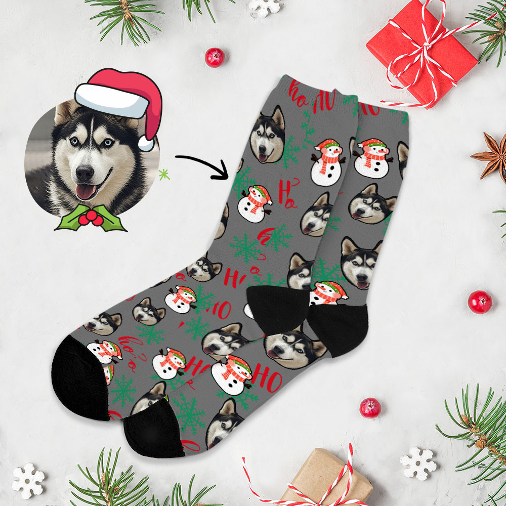 Personalized Face Socks Custom Funny Custom Designs Best Gift Idea Xmas Socks - makephotopuzzleuk