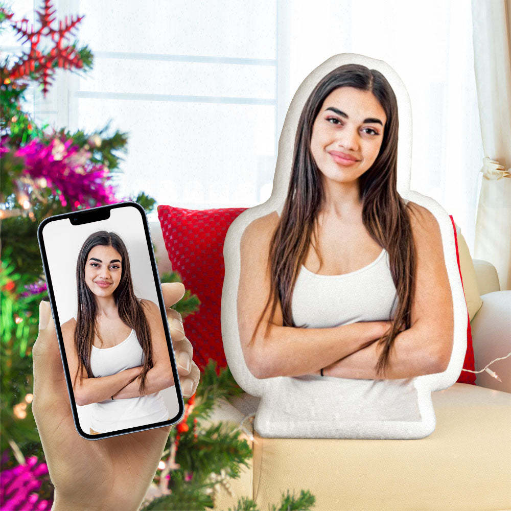 Christmas Gifts Gift For Her Custom Photo Pillow Personalized Body Pillow Photo Portrait Pillow - makephotopuzzleuk