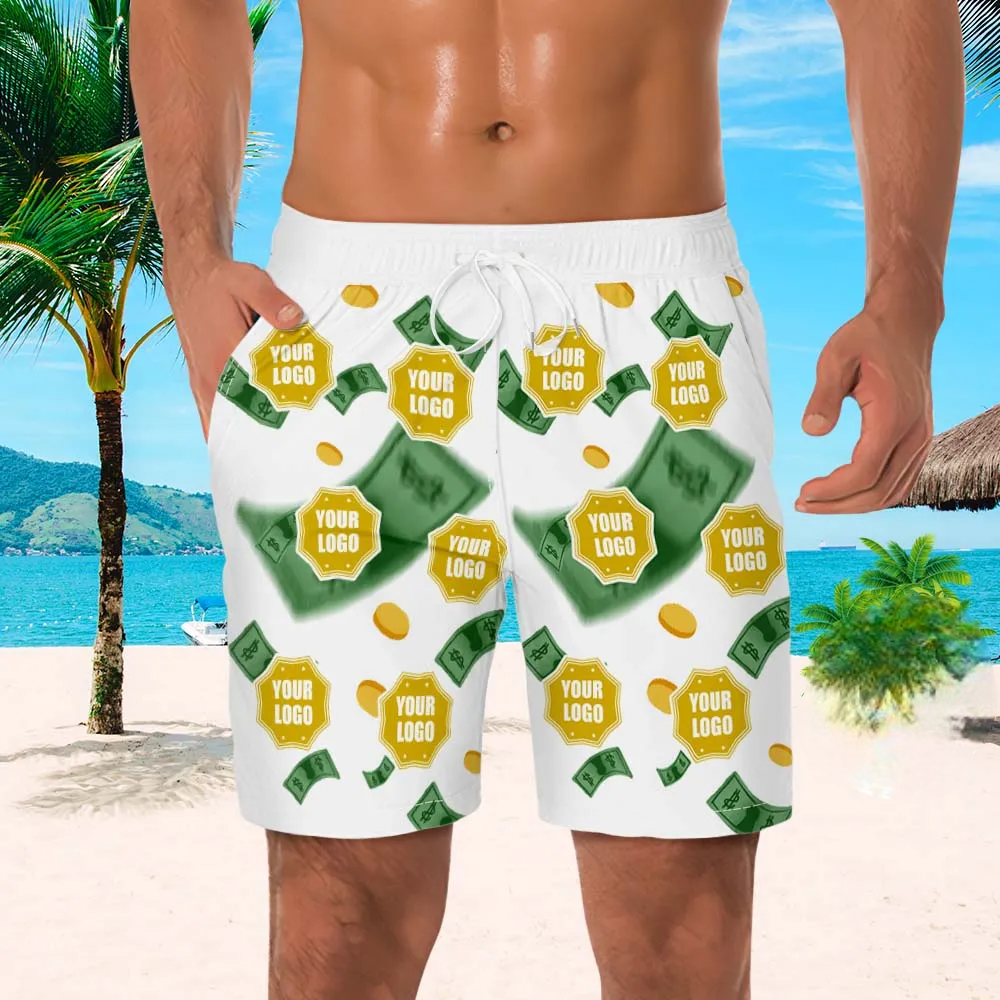 Custom Men's Mash Photo Swim Trunk with Your Logo