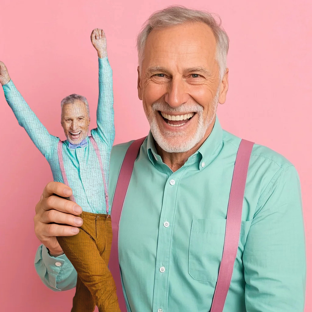 Custom Face Photo Twistable Mini Me Keychain/Doll Gift For Doctor - makephotopuzzleuk