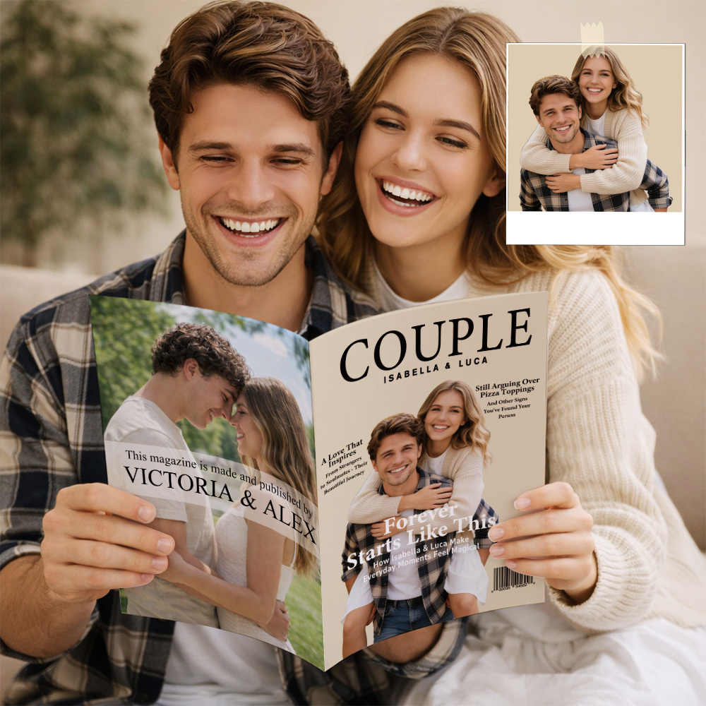 Personalised COUPLE Magazine for Her on Anniversary