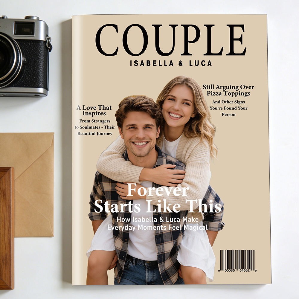 Personalised COUPLE Magazine for Her on Anniversary
