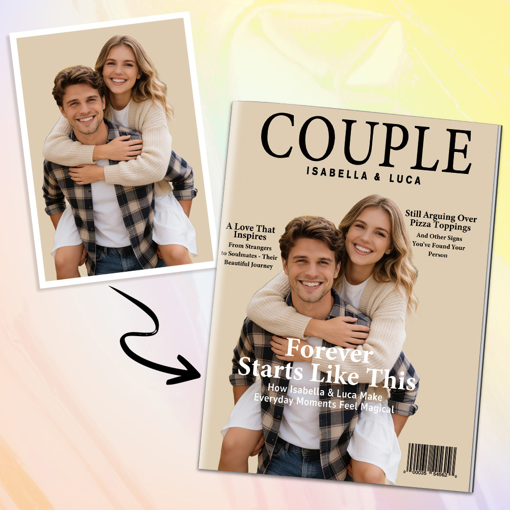 Personalised COUPLE Magazine for Her on Anniversary