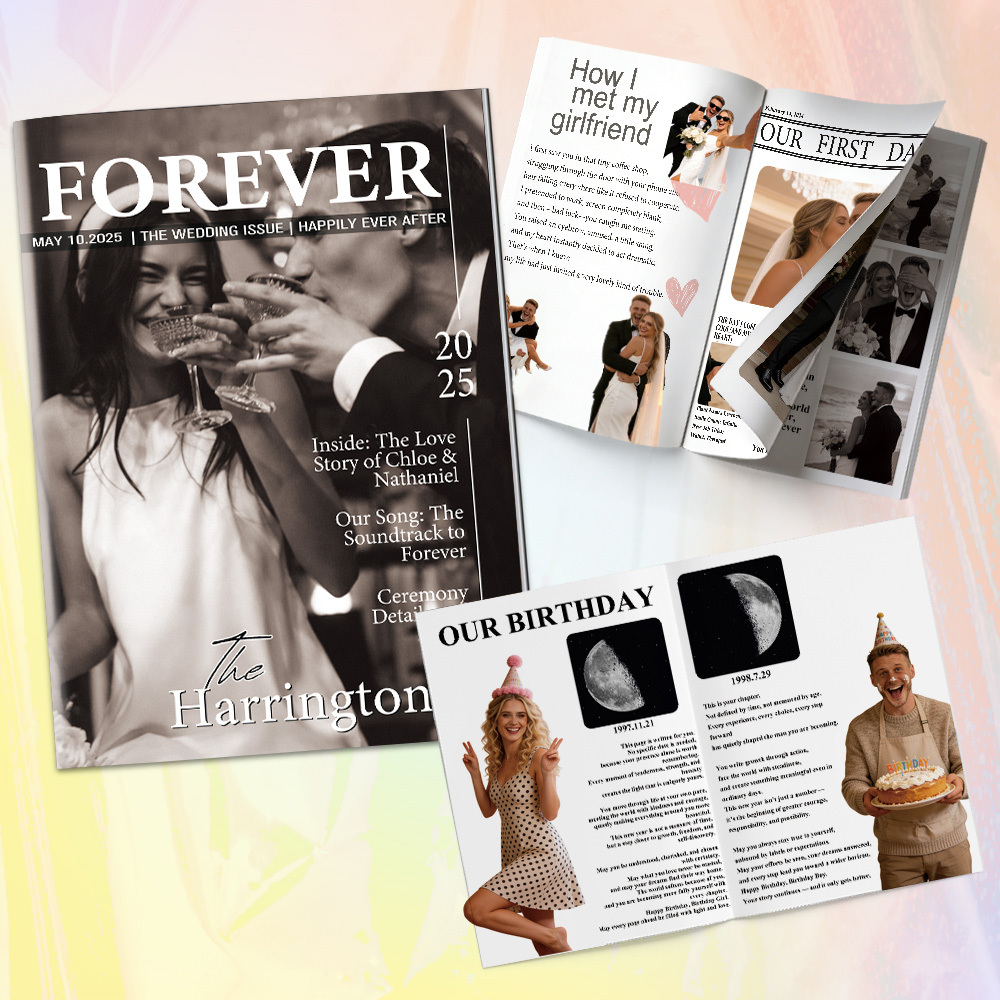Personalised Magazine for Married Couples on Wedding Anniversary