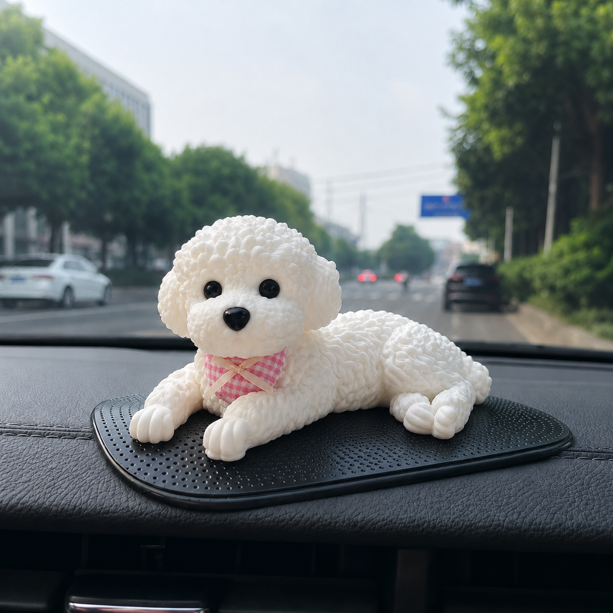 Ultra-Realistic Squishy Dog Figurine – Cute Stress Relief Fidget & Car Dashboard Ornament - makephotopuzzleuk