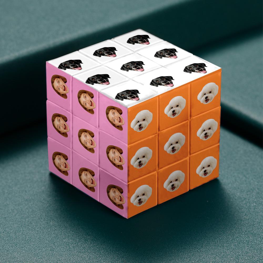 Custom Photo Face Rubic's Cube Creative Multiphoto Gifts - makephotopuzzleuk