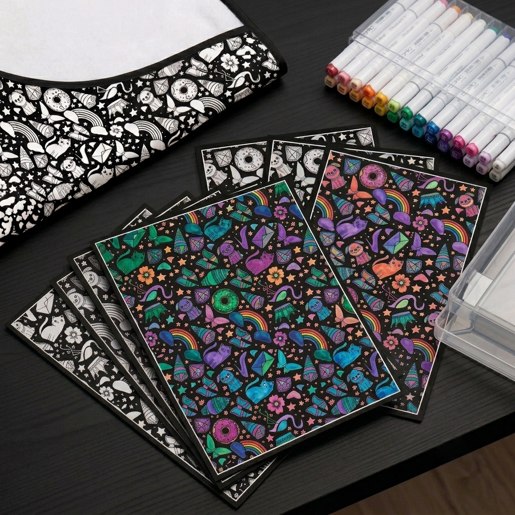 Coloring Test Cards (3-Pack) - makephotopuzzleuk