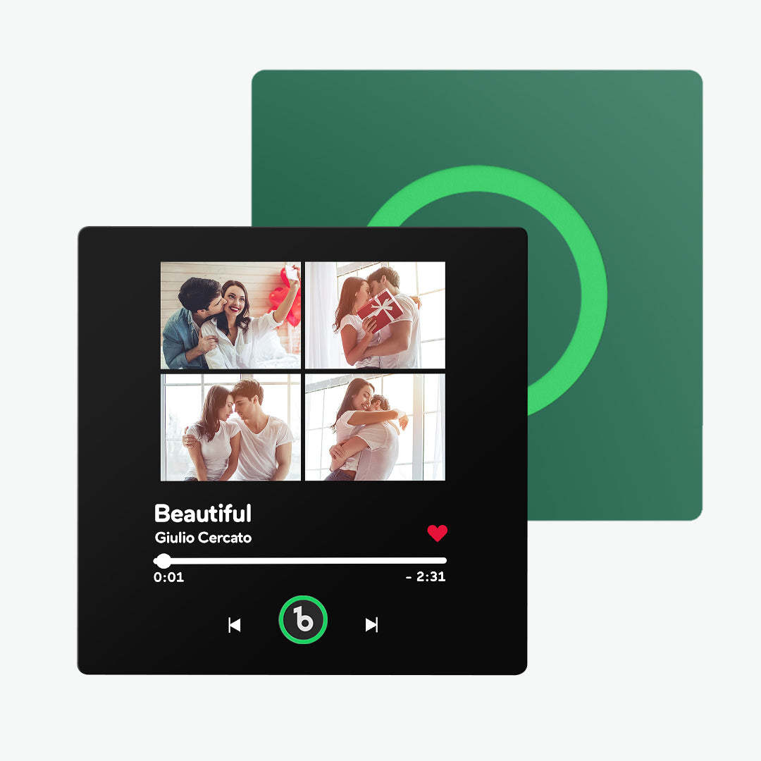 Custom Music Fridge Magnet 4 Photos Colorful Album Fridge Magnet Gifts for Girlfriend - makephotopuzzleuk
