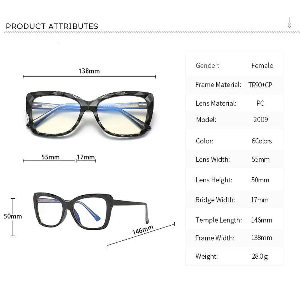 Hope - Fashion Blue Light Blocking Computer Reading Gaming Glasses - Transparent