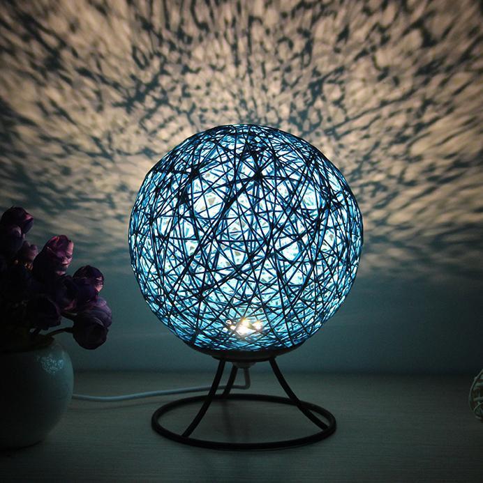 Sepak Takraw Night Light Moon Lamp LED Decorative Night Light Seven Colors Usb Table Lamp Bedroom Bedside Home Decoration Gift - makephotopuzzleuk